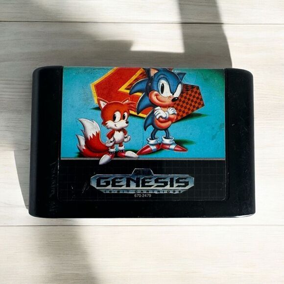 Sega Genesis Sonic The Hedgehog Game - Picture 1 of 3